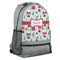 Santa and Presents Large Backpack - Gray - Angled View