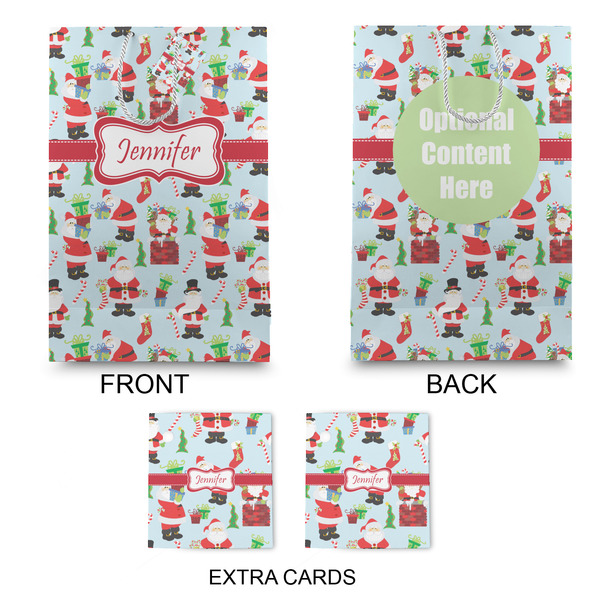 Santa and Presents Large Gift Bag - Approval