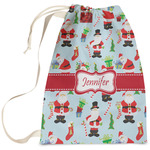 Santa and Presents Laundry Bag - Large (Personalized)