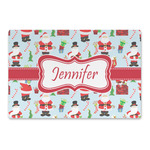 Santa and Presents Large Rectangle Car Magnet (Personalized)