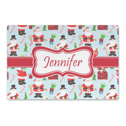 Santa and Presents Large Rectangle Car Magnet (Personalized)