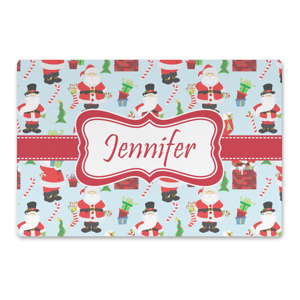 Custom Santa and Presents Large Rectangle Car Magnet (Personalized)