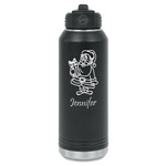 Santa and Presents Water Bottles - Laser Engraved (Personalized)