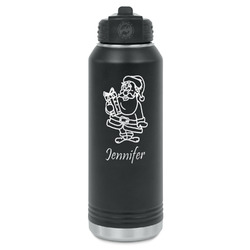 Santa and Presents Water Bottles - Laser Engraved (Personalized)