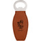 Santa and Presents Leatherette Bottle Opener (Personalized)