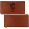 Santa and Presents Leather Checkbook Holder Front and Back Single Sided - Apvl