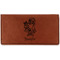 Santa and Presents Leather Checkbook Holder - Main