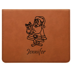 Santa and Presents Leatherette 4-Piece Wine Tool Set (Personalized)