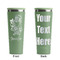 Santa and Presents Light Green RTIC Everyday Tumbler - 28 oz. - Front and Back