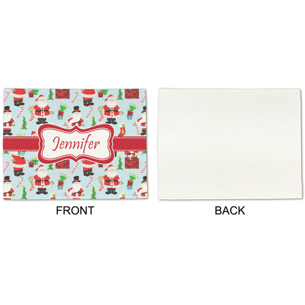 Santa and Presents Linen Placemat - APPROVAL Single (single sided)