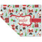 Santa and Presents Linen Placemat - Folded Corner (double side)