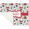 Santa and Presents Linen Placemat - Folded Corner (single side)