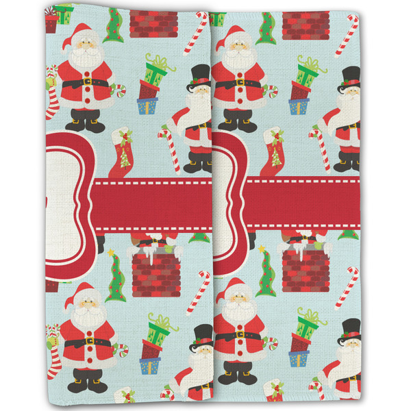 Santa and Presents Linen Placemat - Folded Half (double sided)