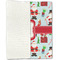 Santa and Presents Linen Placemat - Folded Half