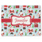 Santa and Presents Linen Placemat - Front
