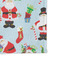 Santa and Presents Microfiber Dish Rag - DETAIL