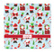 Santa and Presents Microfiber Dish Rag - Front/Approval
