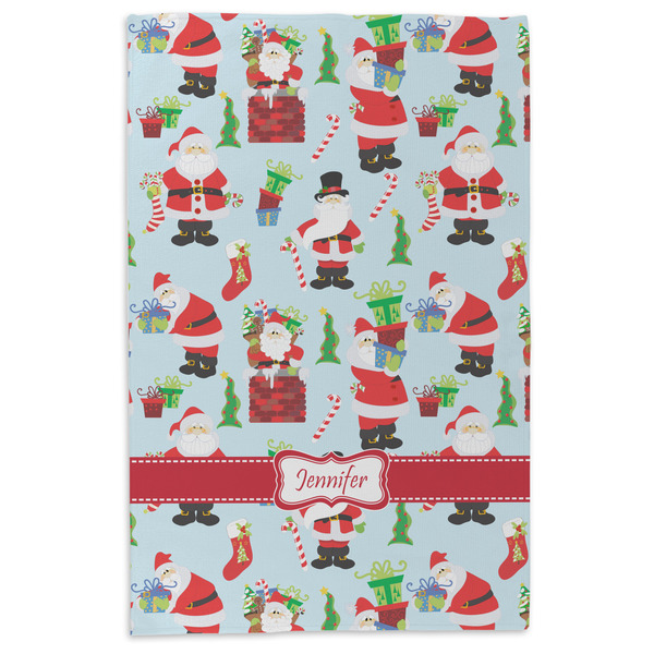 Santa and Presents Microfiber Dish Towel - APPROVAL