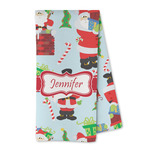 Santa and Presents Kitchen Towel - Microfiber (Personalized)