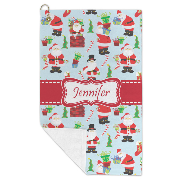 Santa and Presents Microfiber Golf Towels - FOLD