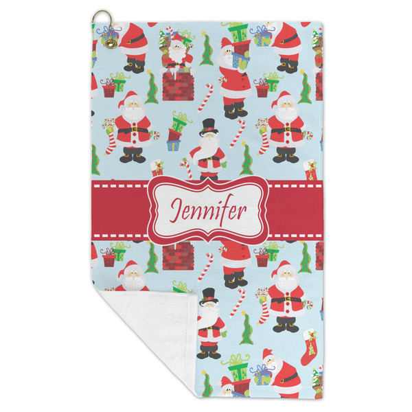 Santa and Presents Microfiber Golf Towels - FOLD