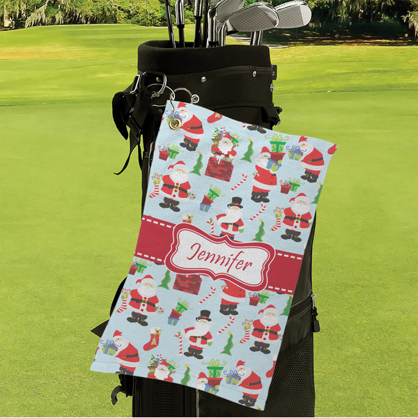 Santa and Presents Microfiber Golf Towels - Small - LIFESTYLE