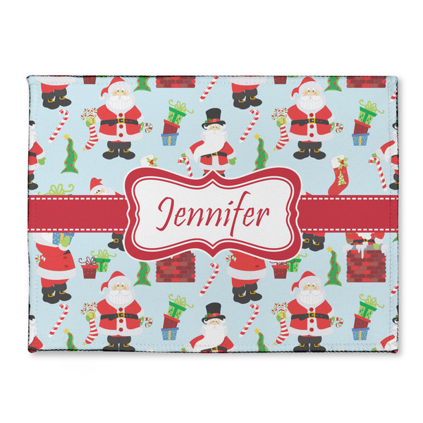 Custom Santa and Presents Microfiber Screen Cleaner w/ Name or Text