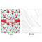 Santa and Presents Minky Blanket - 50"x60" - Single Sided - Front & Back