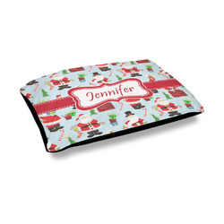 Santa and Presents Outdoor Dog Bed - Medium (Personalized)