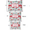 Santa and Presents Outdoor Dog Beds - SIZE CHART