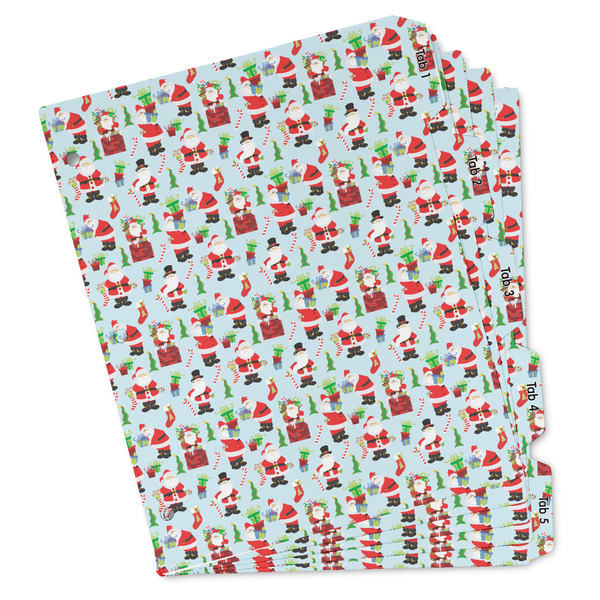 Custom Santa and Presents Binder Tab Divider Set (Personalized)
