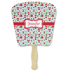 Santa and Presents Paper Fan (Personalized)