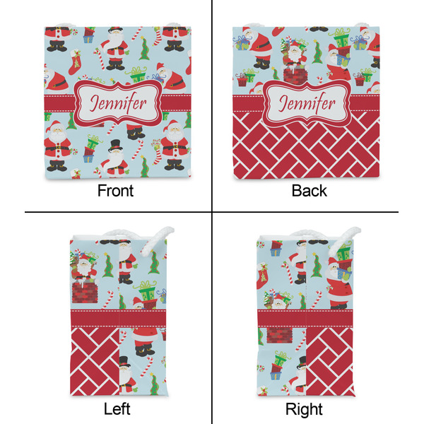 Santa and Presents Party Favor Gift Bag - Matte - Approval