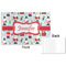 Santa and Presents Disposable Paper Placemat - Front & Back