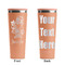 Santa and Presents Peach RTIC Everyday Tumbler - 28 oz. - Front and Back
