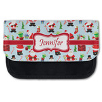 Santa and Presents Canvas Pencil Case w/ Name or Text