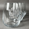 Santa and Presents Stemless Wine Glasses (Set of 4) (Personalized)