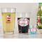 Santa and Presents Pint Glass - Two Content - In Context