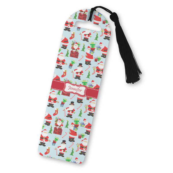 Custom Santa and Presents Plastic Bookmark (Personalized)