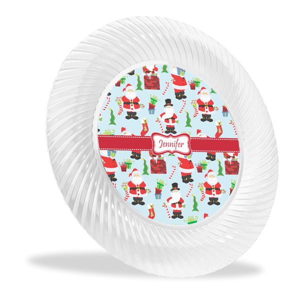 Custom Santa and Presents Plastic Party Dinner Plates - 10" (Personalized)