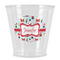 Santa and Presents Plastic Shot Glass (Personalized)