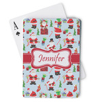 Santa and Presents Playing Cards (Personalized)