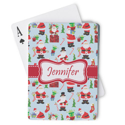 Santa and Presents Playing Cards (Personalized)