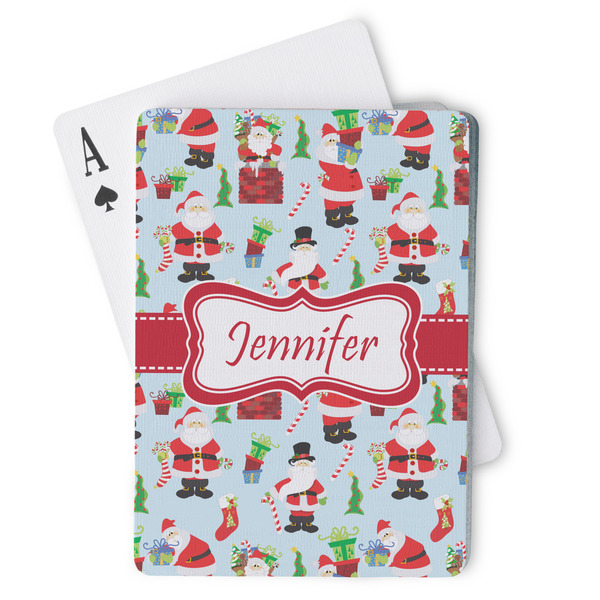 Custom Santa and Presents Playing Cards (Personalized)