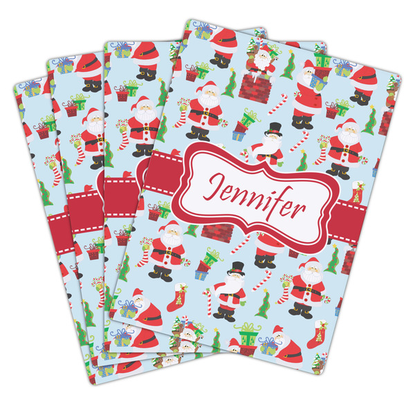 Santa and Presents Playing Cards - Hand Back View