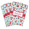 Santa and Presents Playing Cards - Hand Back View