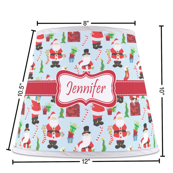 Santa and Presents Poly Film Empire Lampshade - Dimensions