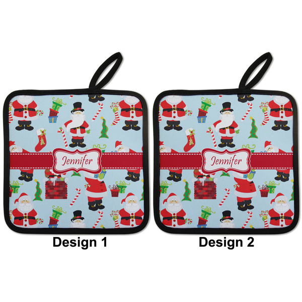 Santa and Presents Pot Holders - Set of 2 APPROVAL