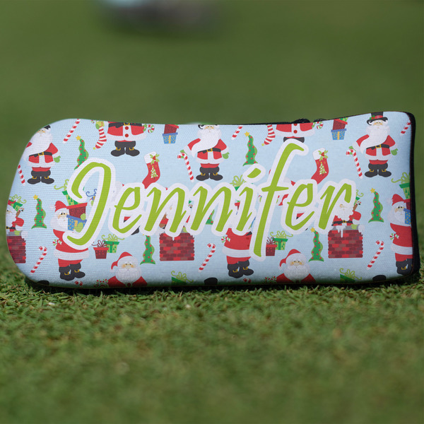 Custom Santa and Presents Blade Putter Cover (Personalized)