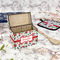Santa and Presents Recipe Box - Full Color - In Context